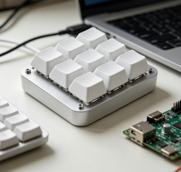 Custom Number Pad Macro Keypad Programmable - Custom Mechanical Keyboard Bluetooth 9 Keys