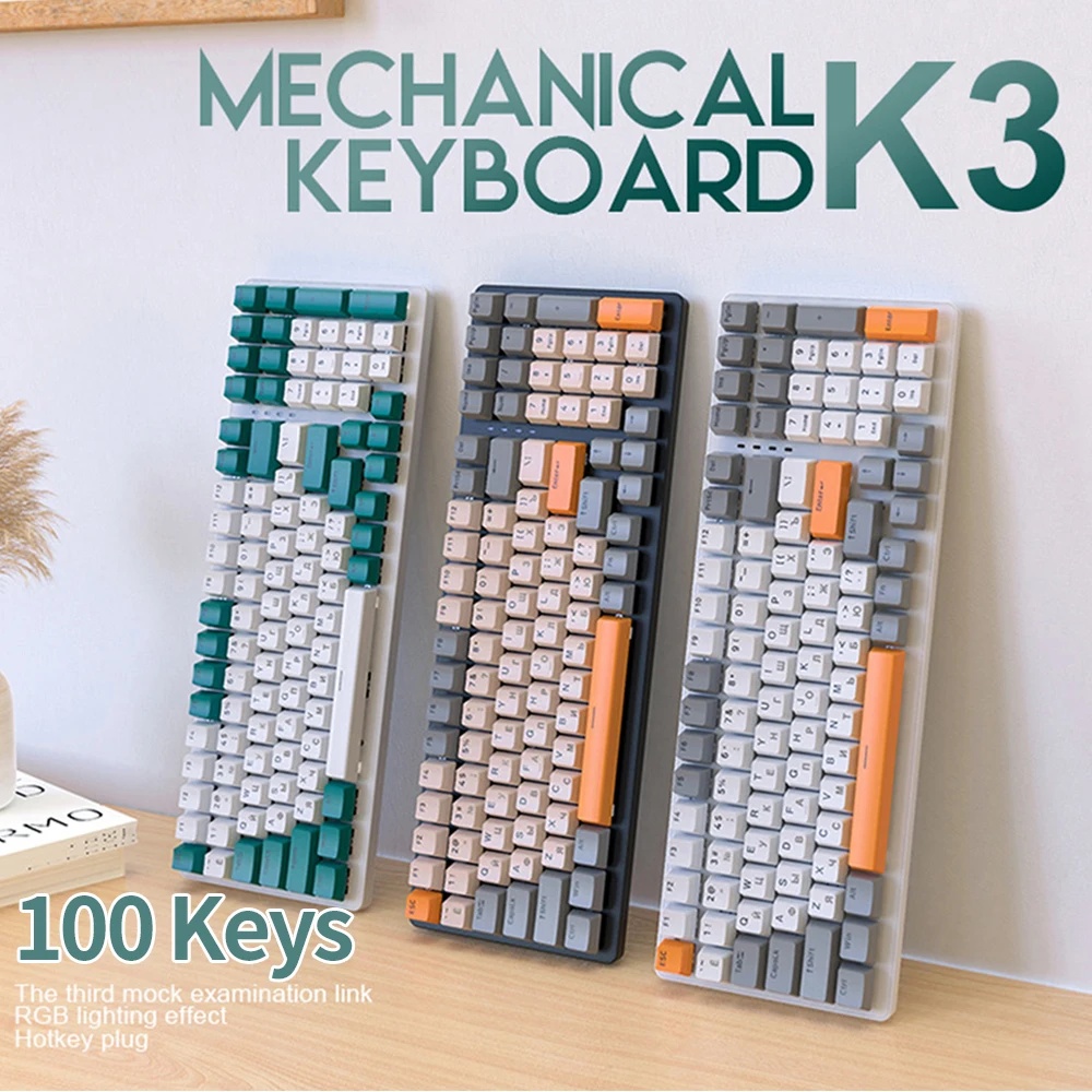 Mechanical Numpad Hot Swap Rgb Wireless - Mechanical Keyboard Hot Swap 100 Keys