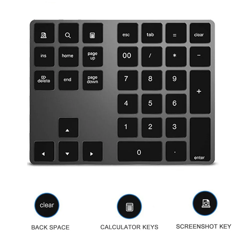 Mini Ultra Thin Bluetooth Numb - огляд і ціна Bluetooth Numeric Keypad Aluminum Slim