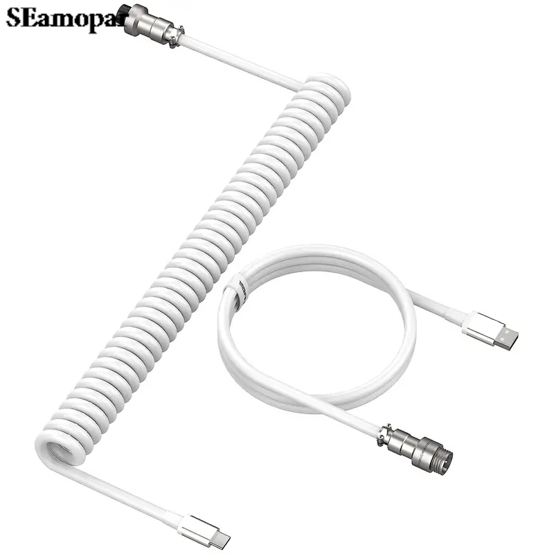 Coiled Keyboard Cable Type C T - огляд і ціна Type C Detachable Cable Coiled Keyboard