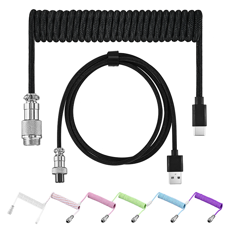 Coiled Keyboard Cable Type C T - огляд і ціна Type C Detachable Cable Coiled Keyboard