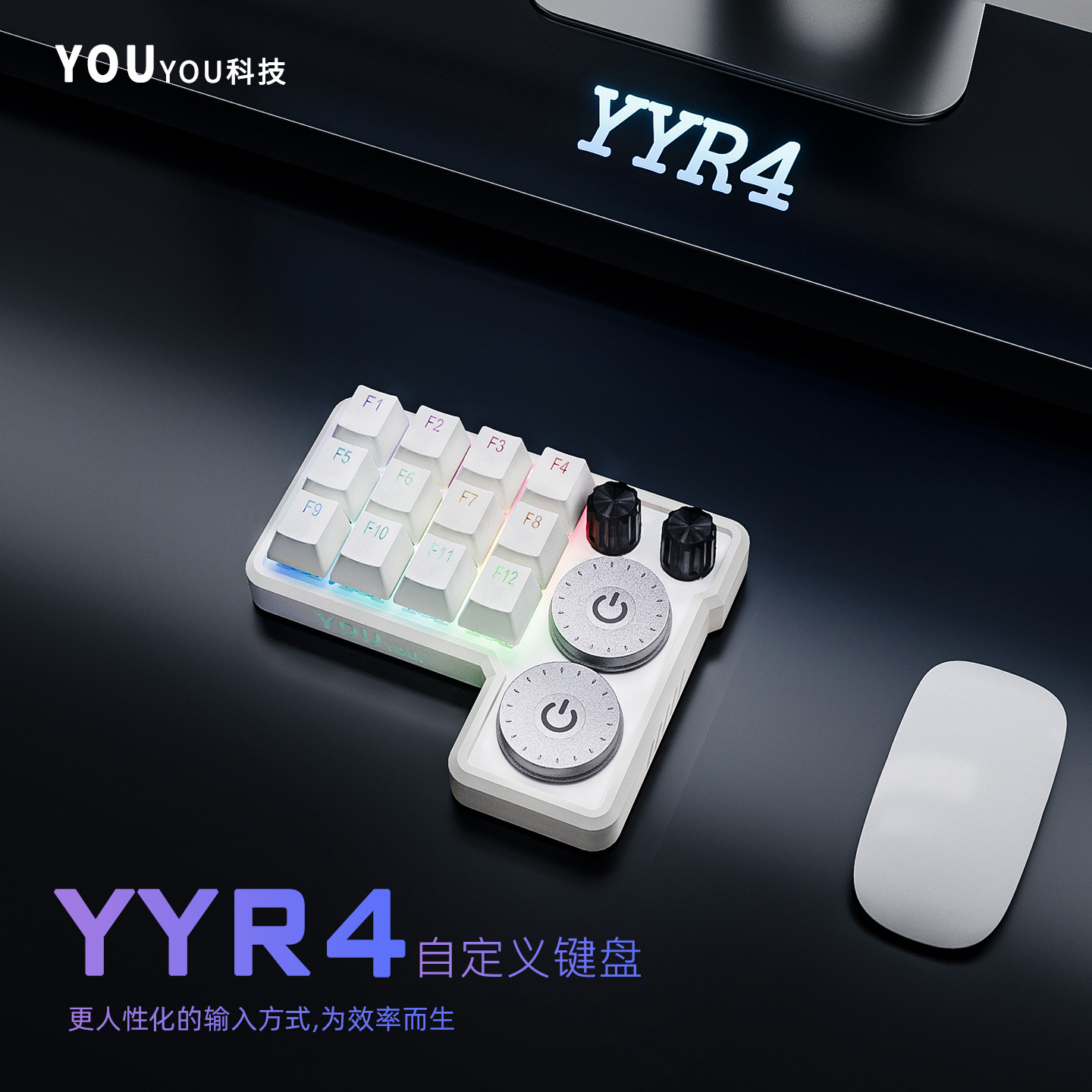 Custom YYR4 Macro Keypad for P - огляд і ціна Custom Number Pad Macro Keypad Programmable