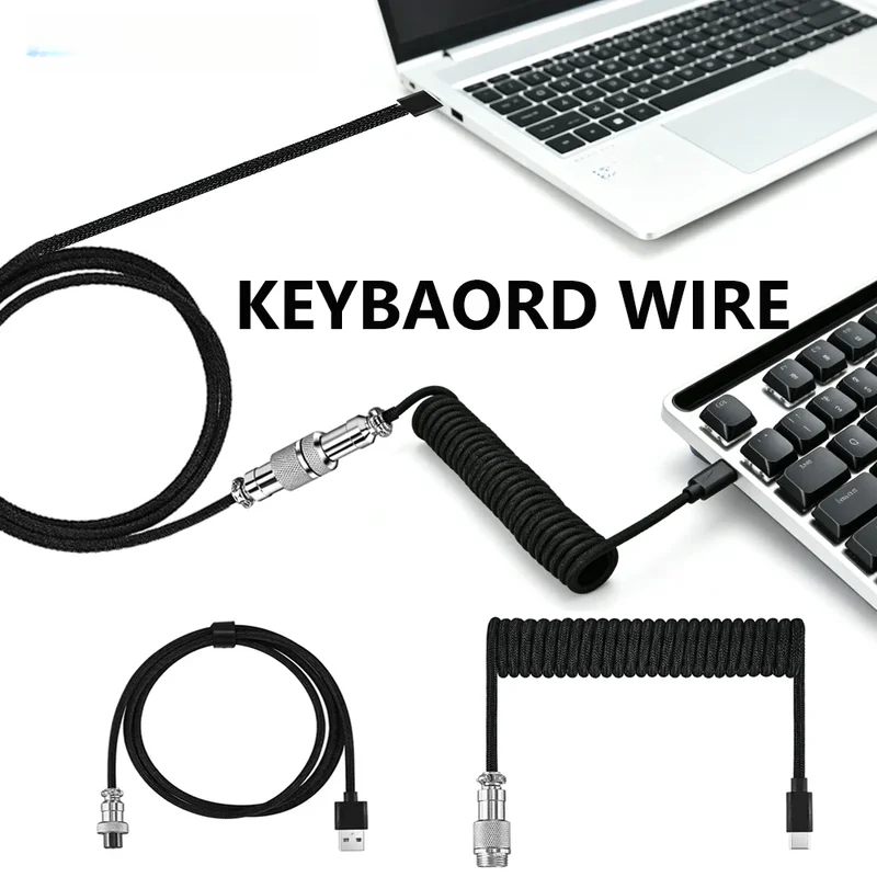 Type C Mechanical Keyboard Coi - огляд і ціна Type C Detachable Cable Coiled Keyboard