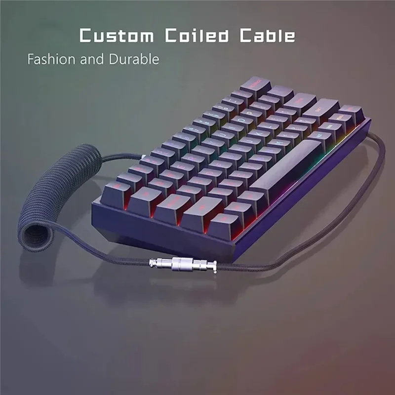 Type C Mechanical Keyboard Coi - огляд і ціна Type C Detachable Cable Coiled Keyboard