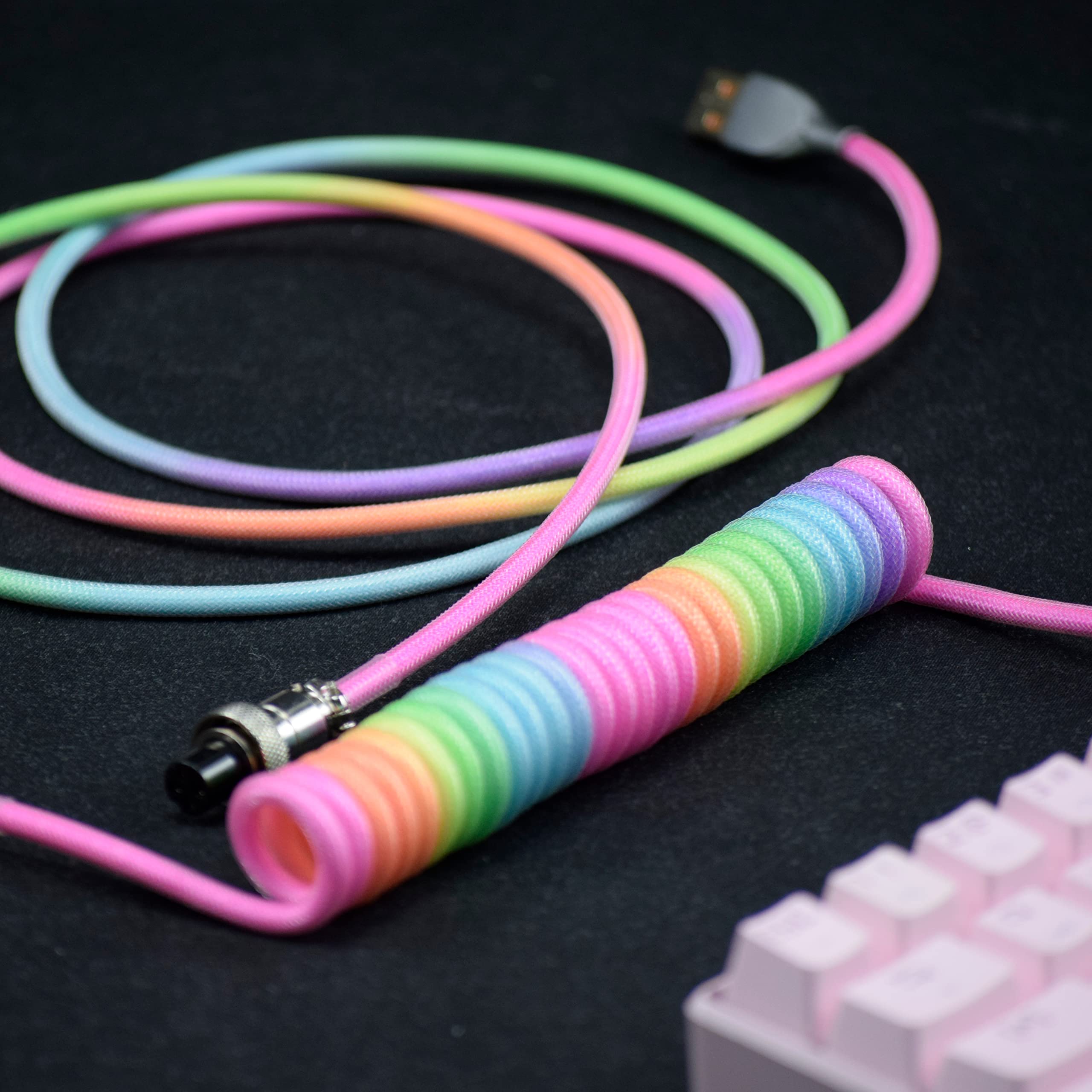 Type-C to USB A Keyboard Cable - огляд і ціна Type C Detachable Cable Coiled Keyboard