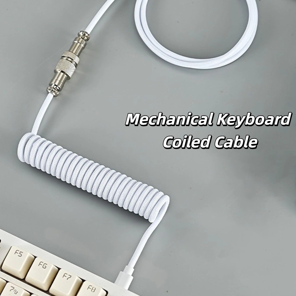 USB Port a Mechanical Keyboard - огляд і ціна Type C Detachable Cable Coiled Keyboard