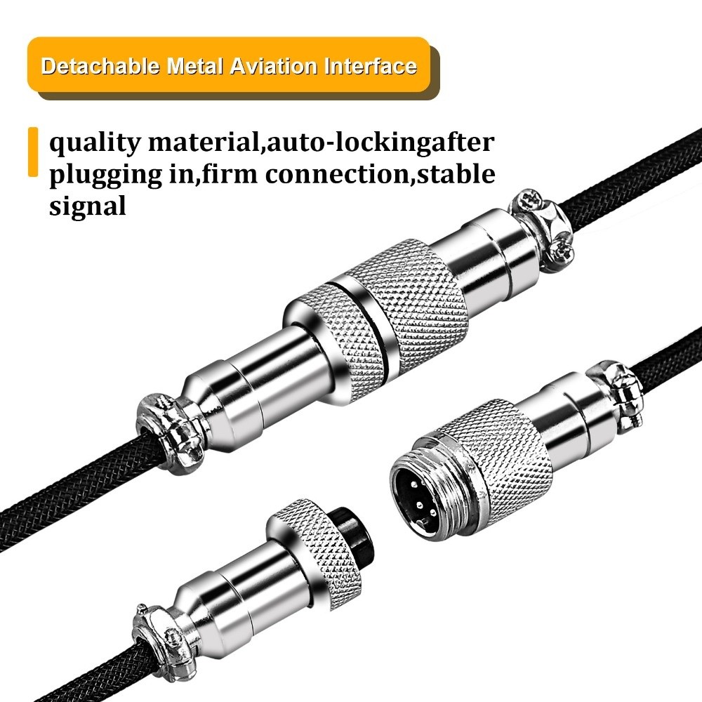 USB Port a Mechanical Keyboard - огляд і ціна Type C Detachable Cable Coiled Keyboard