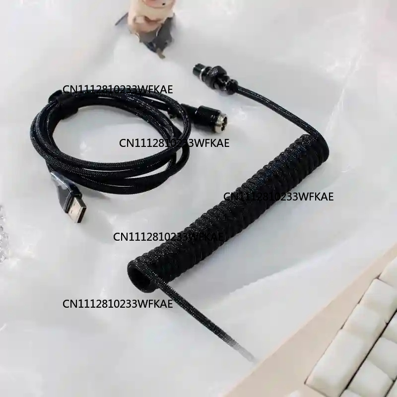 For Magnetic Switch USB A To T - огляд і ціна Type C Detachable Cable Coiled Keyboard