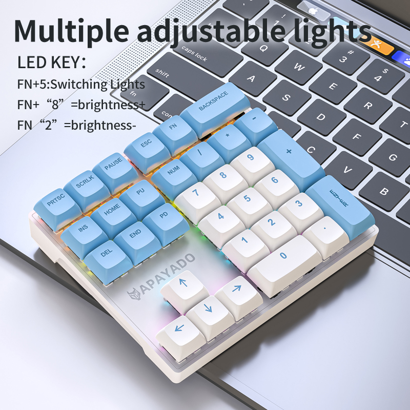 K33 Mechanical Numeric Keypad  - огляд і ціна Pbt Keycaps For Numeric Keypad Numpad