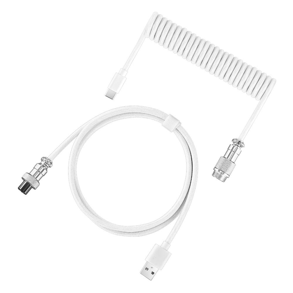 USB Port a Mechanical Keyboard - огляд і ціна Type C Detachable Cable Coiled Keyboard