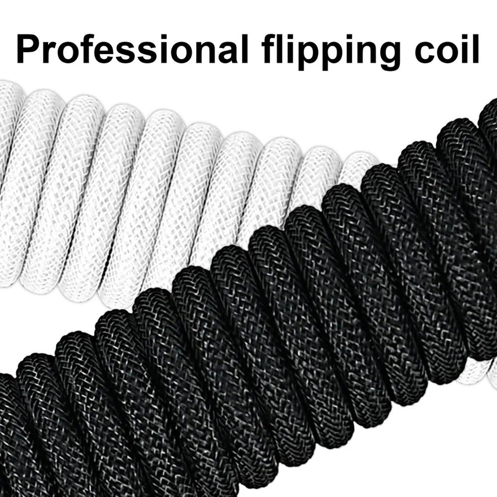 USB Port a Mechanical Keyboard - огляд і ціна Type C Detachable Cable Coiled Keyboard