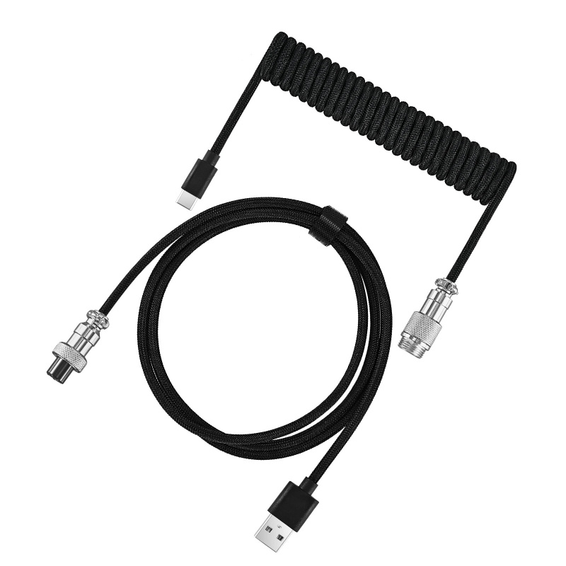 Coiled Keyboard Cable Type C t - огляд і ціна Type C Detachable Cable Coiled Keyboard