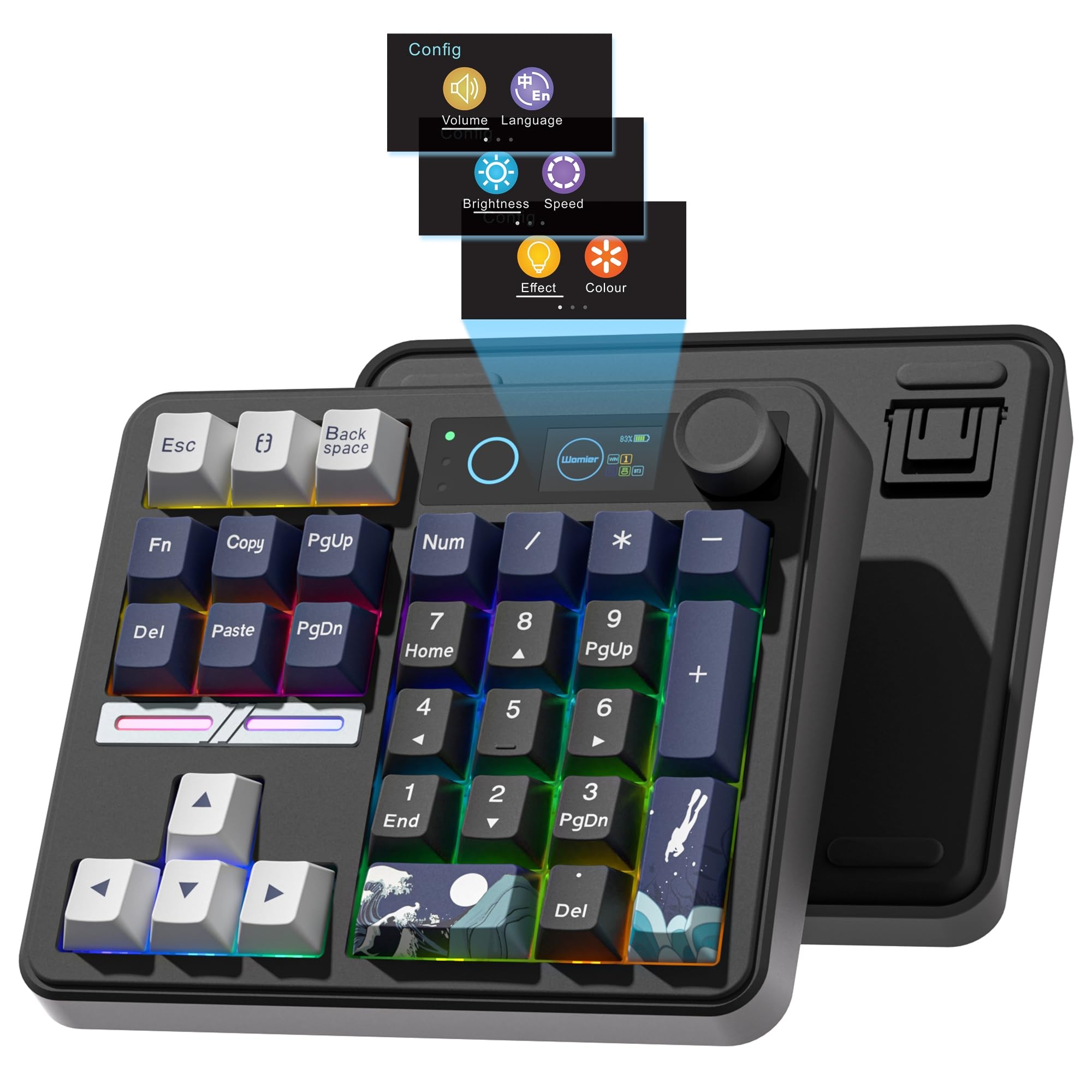 Womier SK30 Mini Mechanical Nu - огляд і ціна Mechanical Numpad Hot Swap Rgb Wireless