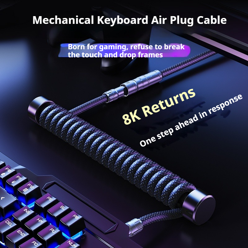 Eary 1.2m Coiled Keyboard Cabl - огляд і ціна Type C Detachable Cable Coiled Keyboard