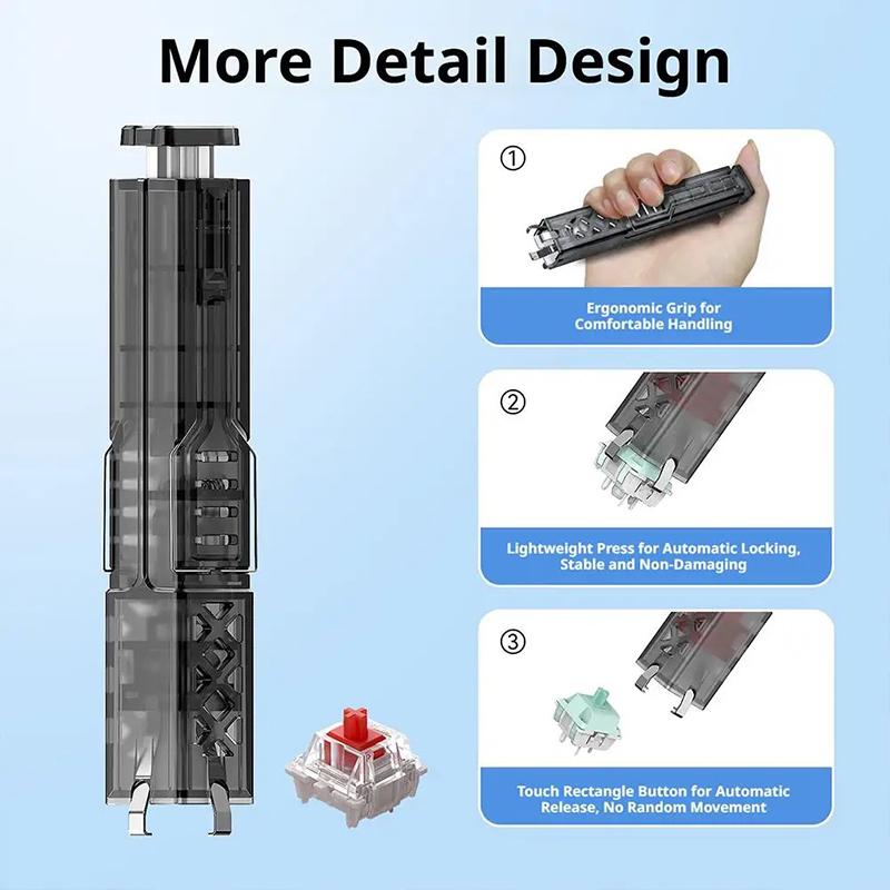 Mechanical Keyboard Removal Ki - огляд і ціна Keycap Puller Switch Puller 2 In 1
