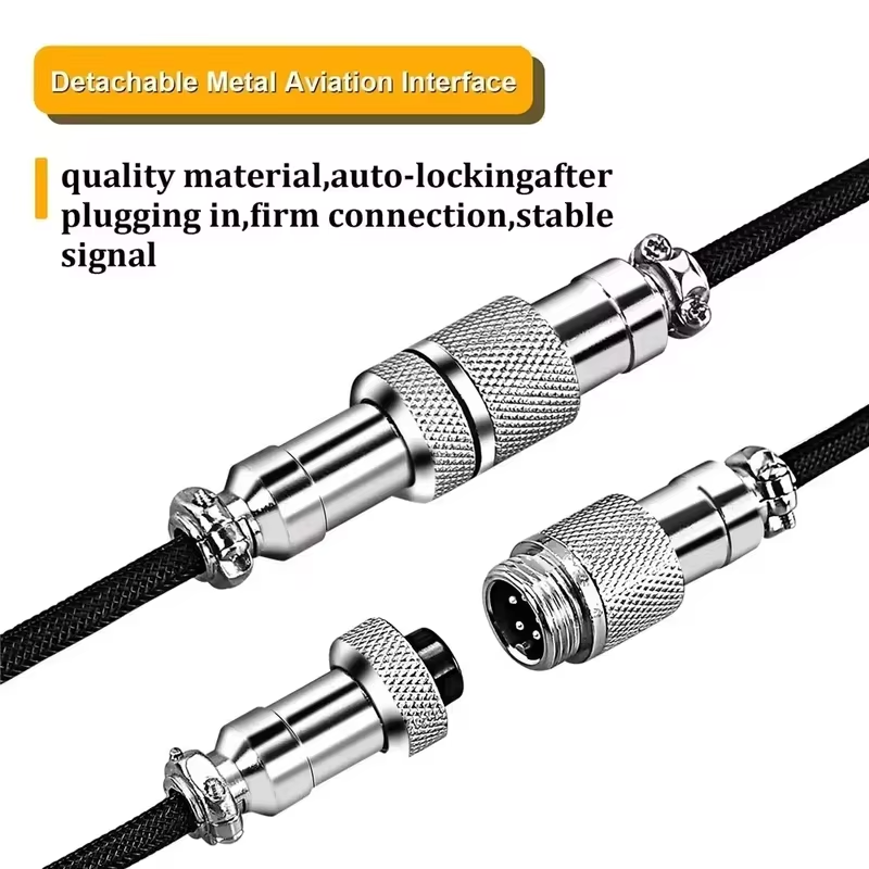 USB Type C Coiled Aviator Cabl - огляд і ціна Type C Detachable Cable Coiled Keyboard