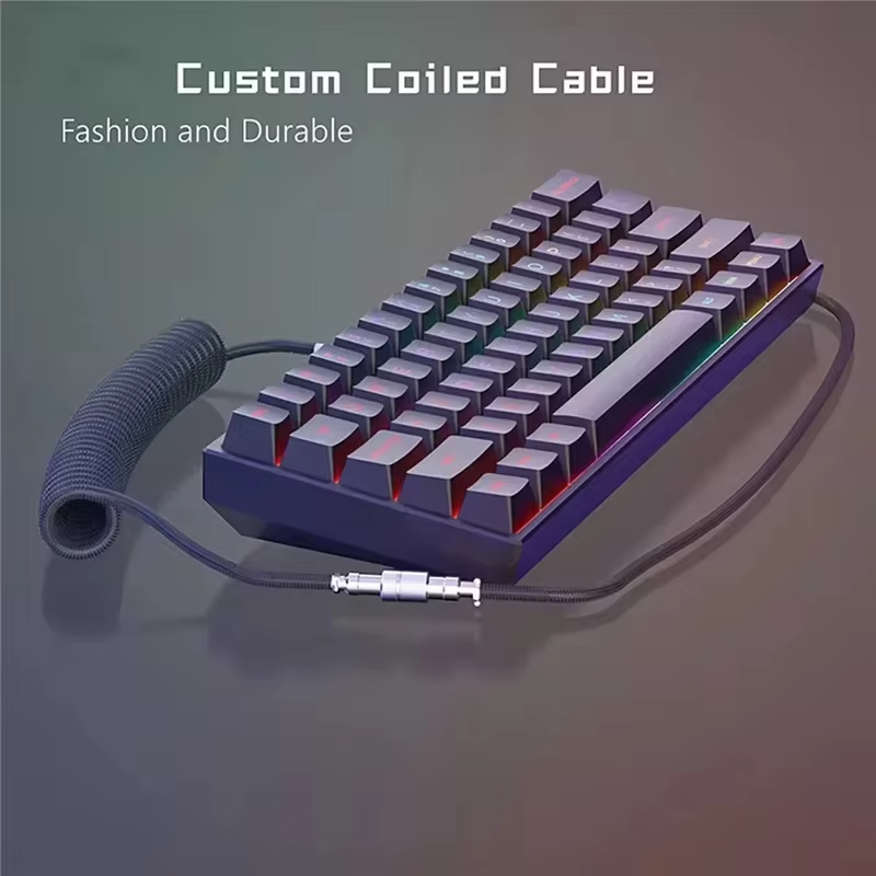 USB Type C Coiled Aviator Cabl - огляд і ціна Type C Detachable Cable Coiled Keyboard