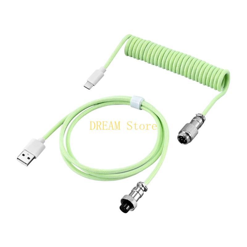 Coiled Keyboard Cable Type C T - огляд і ціна Type C Detachable Cable Coiled Keyboard