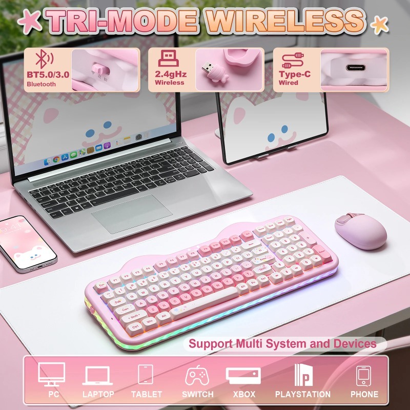 C98 Cake Wireless Mechanical K - огляд і ціна Mechanical Numpad Hot Swap Rgb Wireless