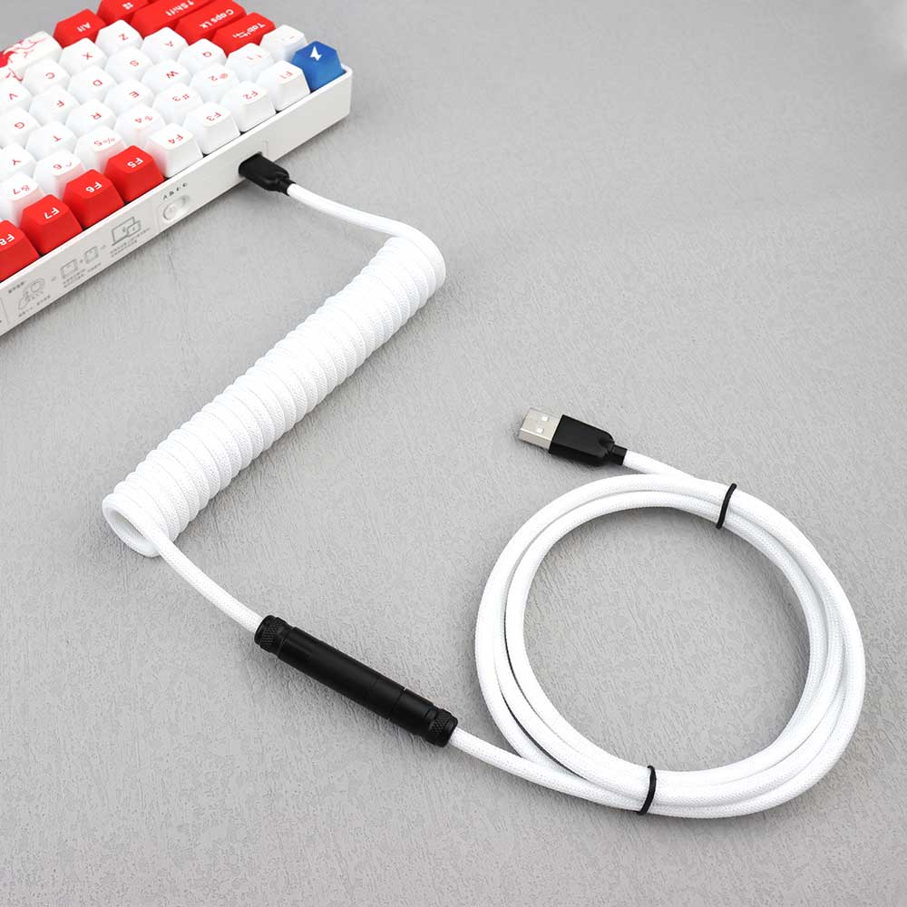 Type -C to USB Coiled Cable Ke - огляд і ціна Type C Detachable Cable Coiled Keyboard