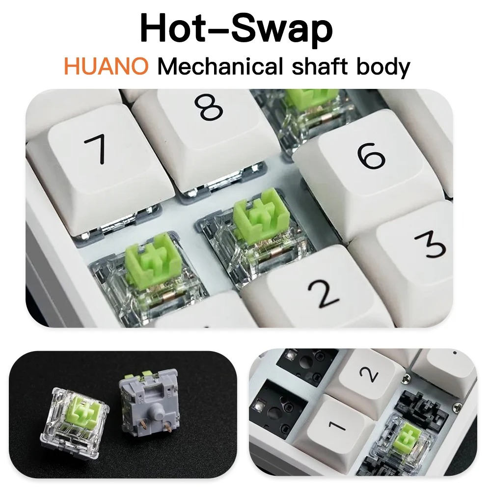 Darmoshark K3 Pro Wireless Mec - огляд і ціна Mechanical Numpad Hot Swap Rgb Wireless