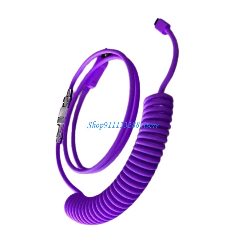 G88D Coiled USB C Keyboards Ca - огляд і ціна Type C Detachable Cable Coiled Keyboard